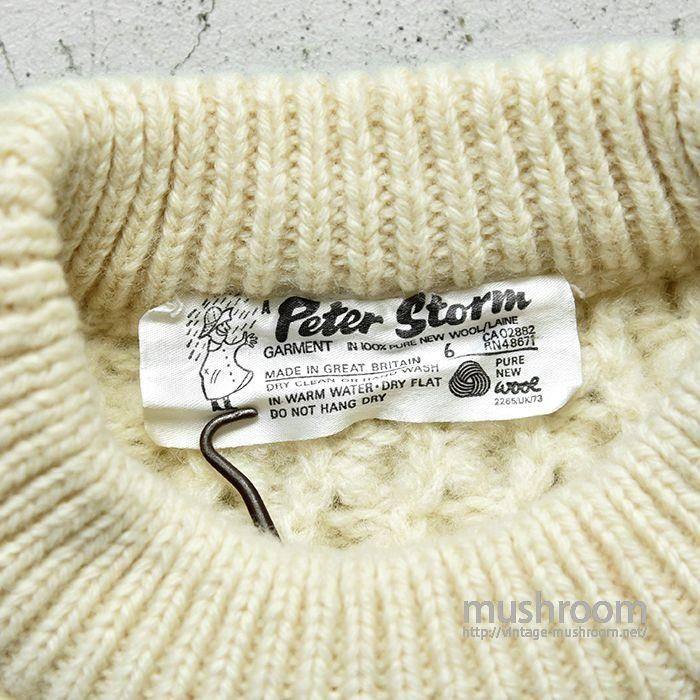 PETER STORM OILED WOOL SWEATER - 古着屋 ｜ mushroom