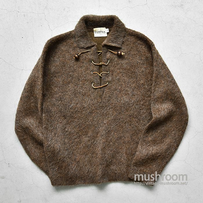 BRENT RACE-UP MOHAIR SWEATER