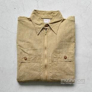 SUPER BIG MAC BROWN CHAMBRAY WORK SHIRT14H/ONE-WASHED