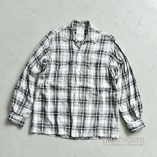 TOWNCRAFT PLAID RAYON BOX SHIRT