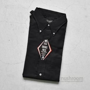 DURABLE PRESS BLACK COTTON  S/S BD SHIRTL/DEADSTOCK