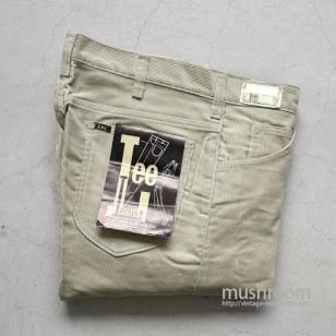 Leens CORDUROY TAPERED PANTSW34-L31/DEADSTOCK