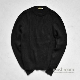 PATRICK JAMES BLACK SHETLAND SWEATER