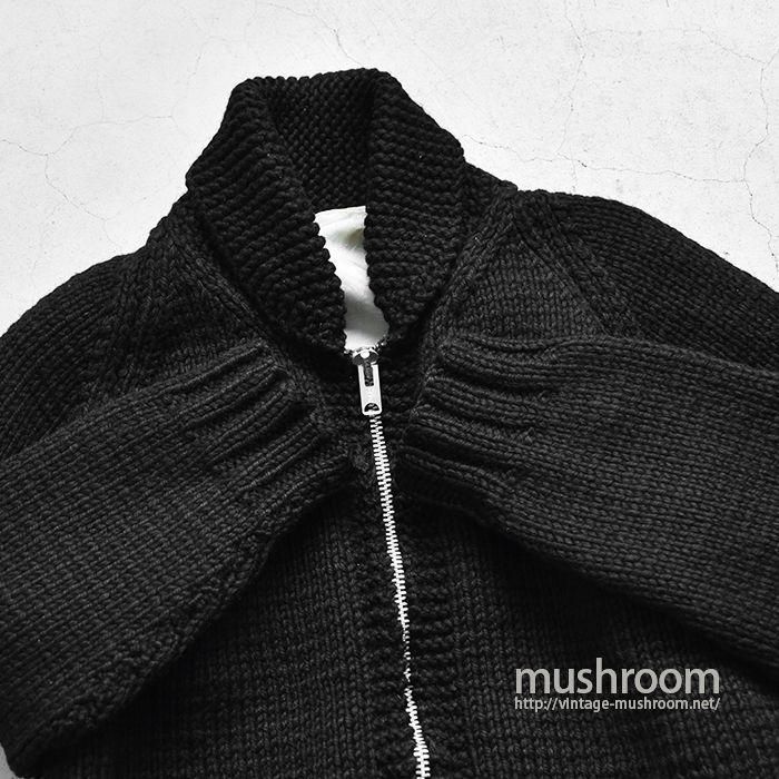 POLAR BEAR COWICHAN WOOL JACKET（BLACK） - 古着屋