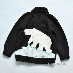 POLAR BEAR COWICHAN WOOL JACKETBLACK