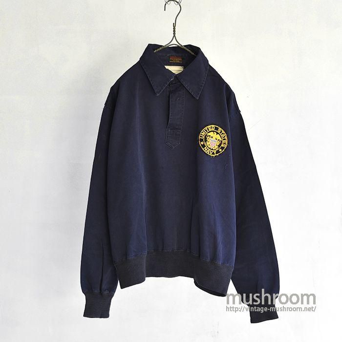 U.S.NAVY PULLOVER COTTON SHIRT（ MADE BY WILSON ） - 古着屋