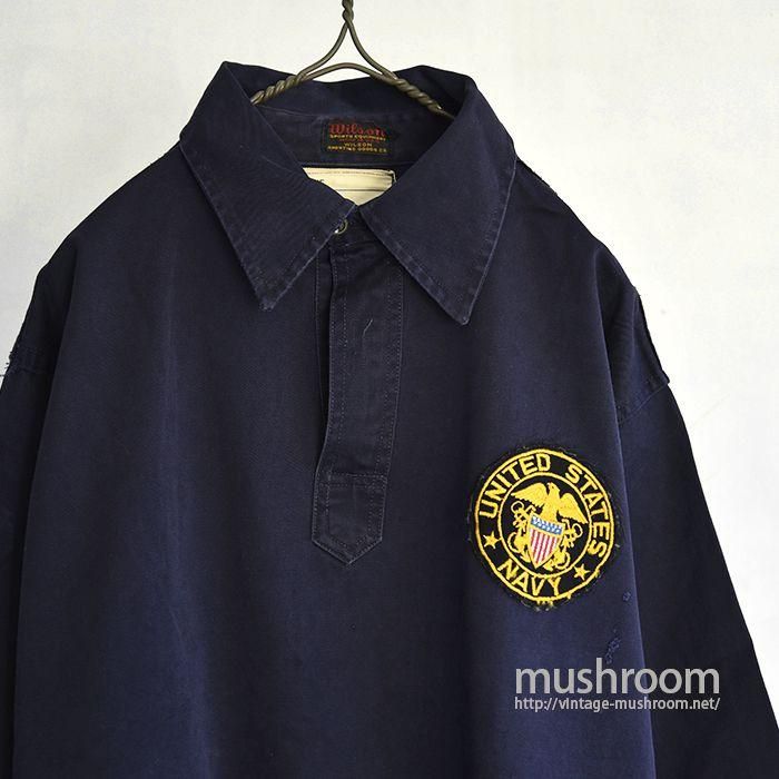 U.S.NAVY PULLOVER COTTON SHIRT（ MADE BY WILSON ） - 古着屋