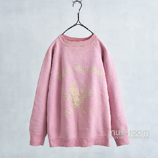 OLD SKULL FLOCK PRINT SWEAT SHIRT