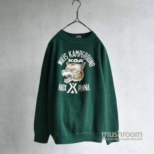 OLD COLOR FLOCK PRINT SWEAT SHIRT