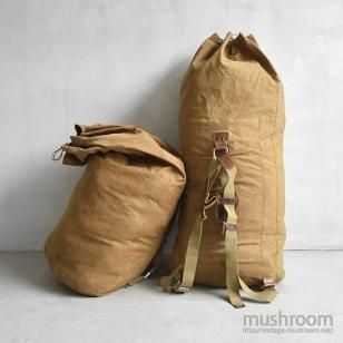 L.L.BEAN BROWN CANVAS RUCKSACKHUGE SIZE