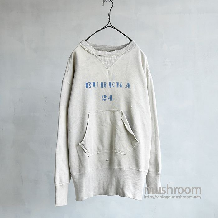 OLD W/V SWEAT SHIRT WITH STENCIL（HOOD REMOVED） - 古着屋 ...