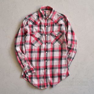 PENNEY'S FOREMOST PLAID COTTON WESTERN SHIRT