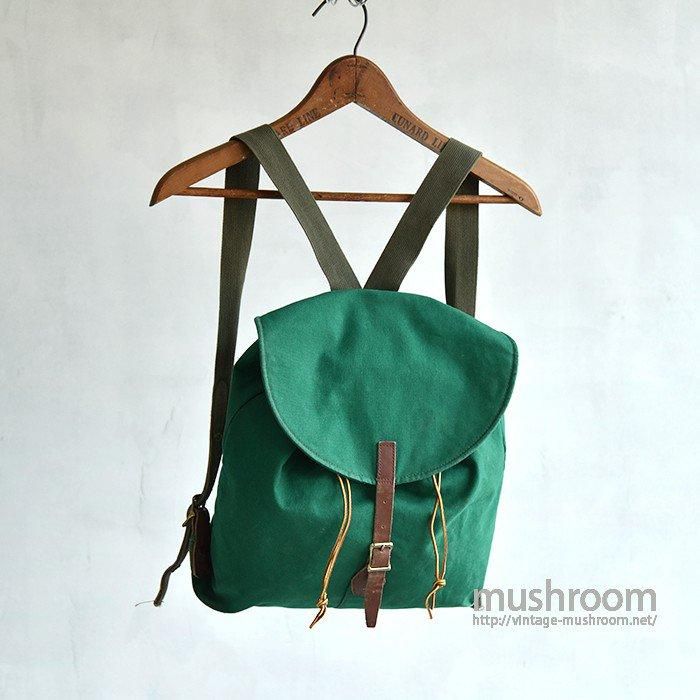 L.L.BEAN CANVAS RUCKSACK（ GREEN ） - 古着屋 ｜ mushroom