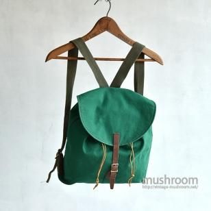L.L.BEAN CANVAS RUCKSACK GREEN 