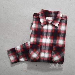 OLD SHADOW PLAID PRINT FLANNEL SHIRTM/MINT