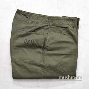 U.S.NAVY UTILITY COTTON TROUSERSW32/L31/ALMOST DEADSTOCK