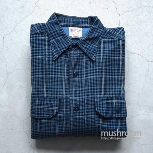 SPORTCLAD PLAID PRINT FLANNEL SHIRTONE WASHED