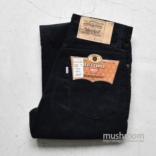 LEVI'S 517 BLACK CORDUROY PANTSW30L31/DEADSTOCK
