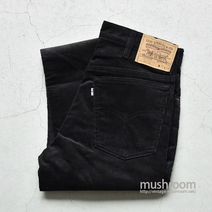 LEVI'S 517 BLACK CORDUROY PANTS（W30L30/DEADSTOCK） - 古着屋