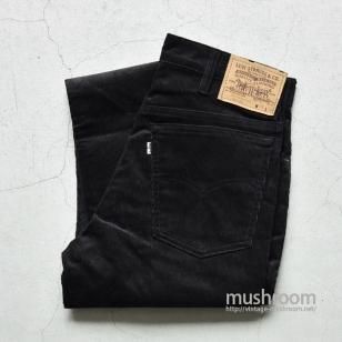 LEVI'S 517 BLACK CORDUROY PANTSW30L30/DEADSTOCK
