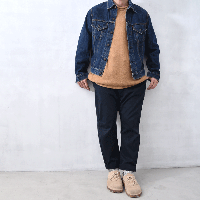 LEVI'S 70505-0217 BIGE DENIM JACKET(GOOD CONDITION) - 古着 LEVI'S 70505-0217 BIGE DENIM JACKET(GOOD CONDITION) - 古着