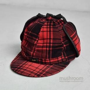Lee PLAID CORDUROY WORK CAP7 1/8/ALMOST DEADSTOCK