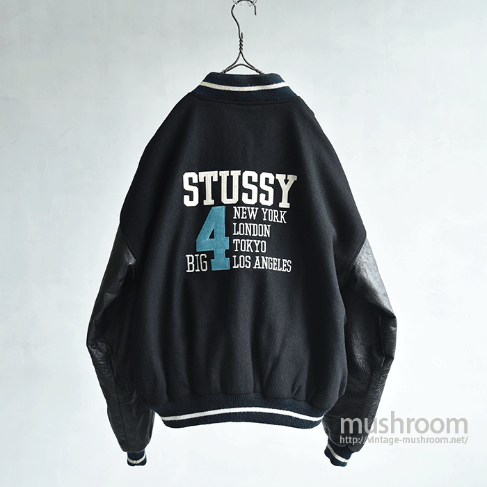 STUSSY STUDIUM JACKET(BIG 4 CITY) - 古着屋 | mushroom STUSSY STUDIUM JACKET(BIG 4 CITY) - 古着屋 | mushroom