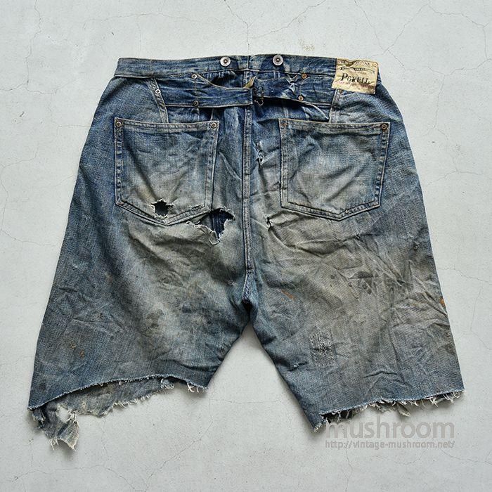 POWELL DENIM WAIST OVERALLS - 古着屋 | mushroom POWELL DENIM WAIST OVERALLS - 古着屋 | mushroom