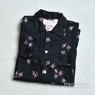 MACLAREN BLK&PINK RAYON SHIRTL/GOOD CONDITION