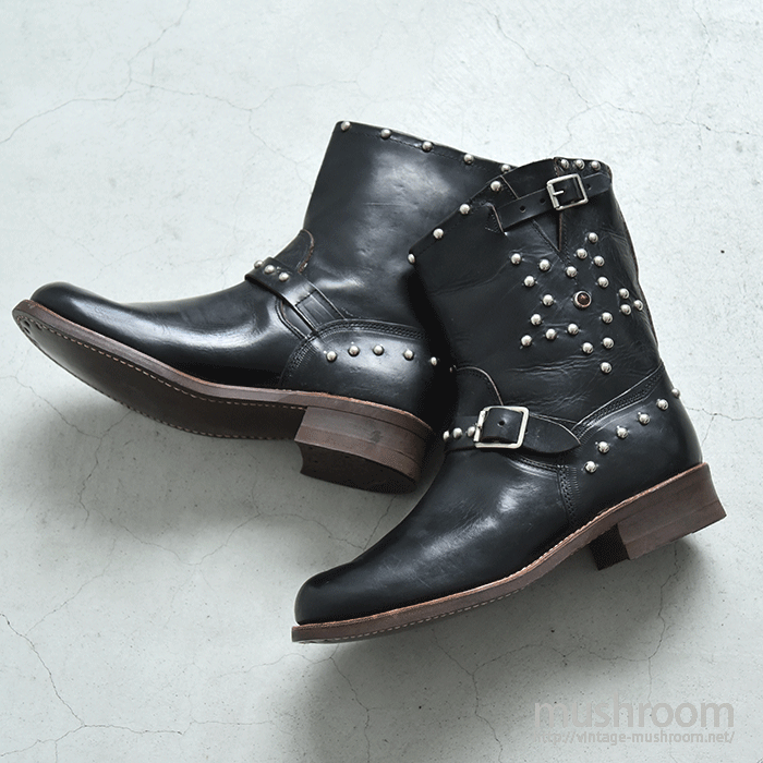 OLD STUDDED ENGINEER BOOTS（10/DEADSTOCK）