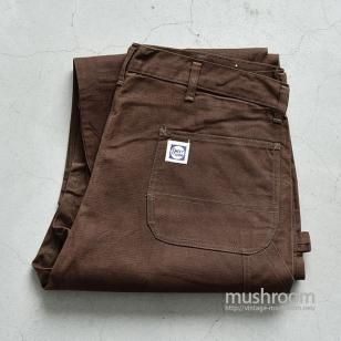 SWEET-ORR BROWN DUCK PAINTER PANTSDEADSTOCK/BIG SIZE