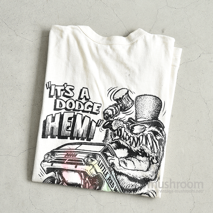 ED ROTH ”IT'S A DODGE HEMI” AIRBRUSH PRINTED T-SHIRT - 古着 ED ROTH ”IT'S A DODGE HEMI” AIRBRUSH PRINTED T-SHIRT - 古着