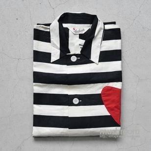AINSBROOKE PRISONER BORDER COTTON SHIRTDEADSTOCK