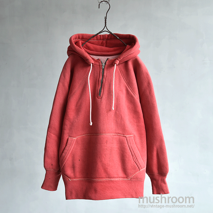 OLD DOUBLE-FACE AFTER HOODY SWEAT SHIRT WITH ZIPPER