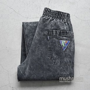 LEVI'S BLACK CHEMICAL-WASHED SPORT JEANS