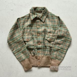OLD A-1 STYLE PLAID WOOL JACKET32/DEADSTOCK