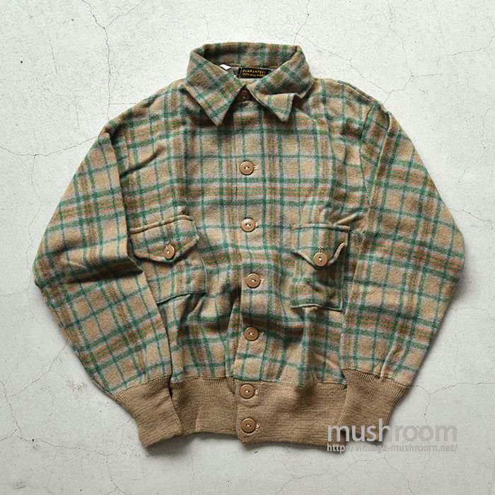 OLD A-1 STYLE PLAID WOOL JACKET（36/DEADSTOCK）