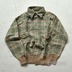 OLD A-1 STYLE PLAID WOOL JACKET36/DEADSTOCK