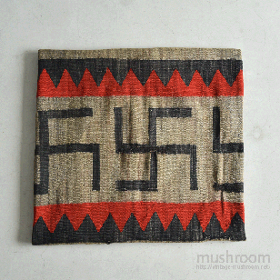 ANTIQUE HUGE NAVAJO RUG WITH WHIRLING LOGS