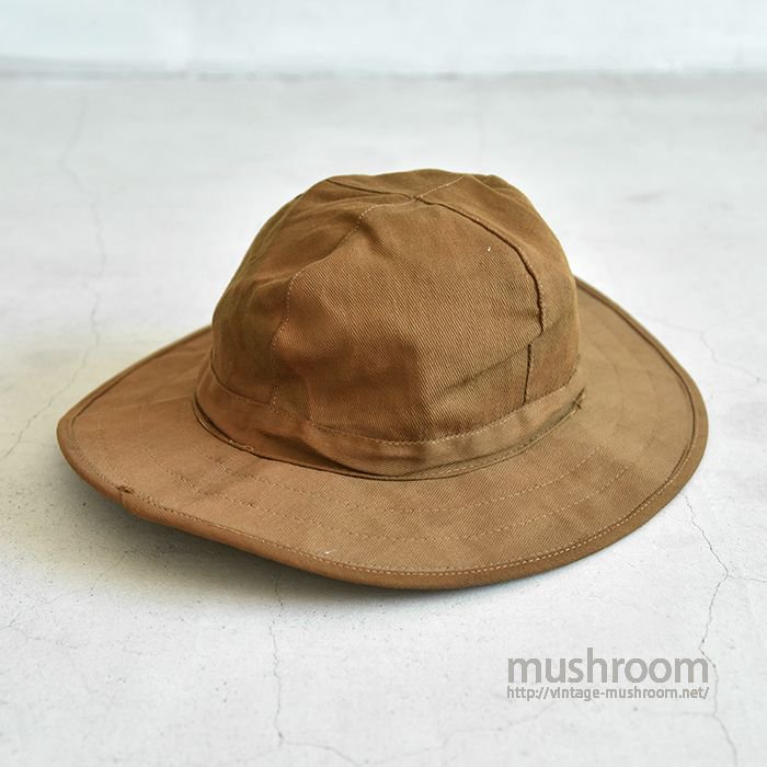 EARLY WW1 BROWN COTTON HAT（DEADSTOCK）