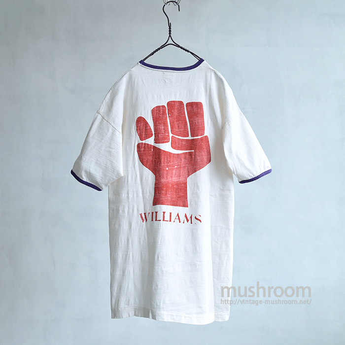 WILLIAMS COLLEGE FIST PRINT T-SHIRT（MADE BY CHAMPION）