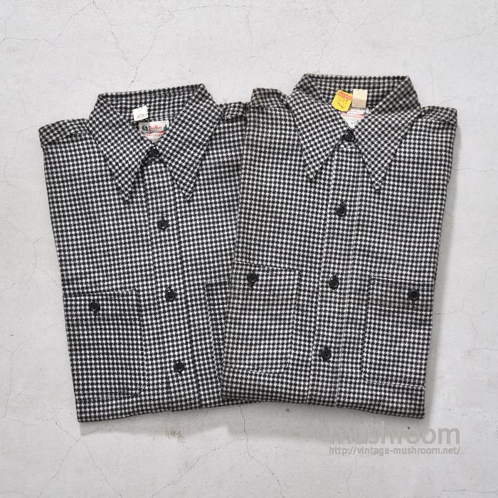 5BROTHER PLAID PRINT COTTON FLANNEL SHIRT（14H/DEADSTOCK）