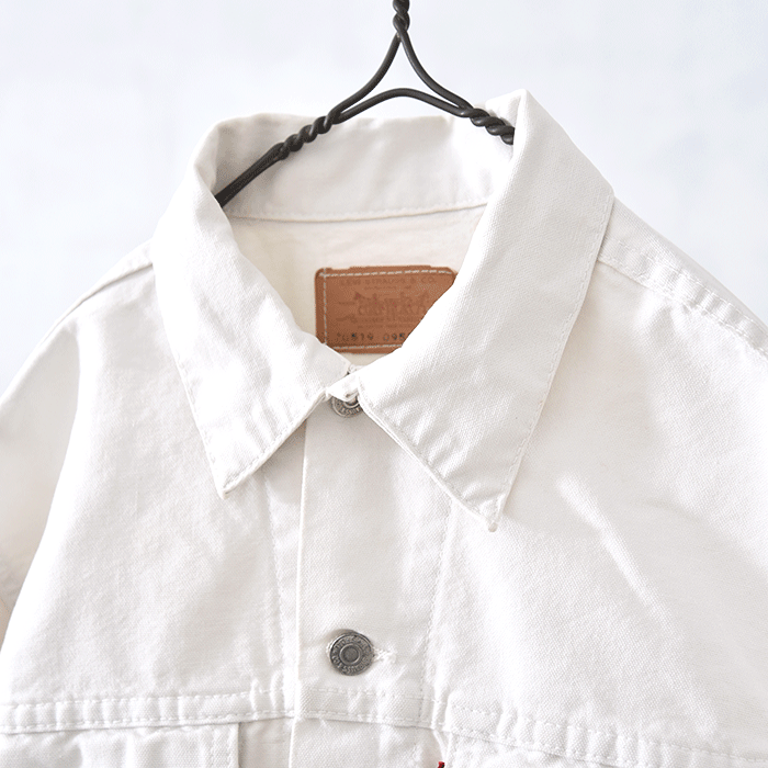 LEVI'S 70519-0951 WHITE DUCK JACKET(42) - 古着屋 LEVI'S 70519-0951 WHITE DUCK JACKET(42) - 古着屋