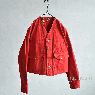 OLD RED COTTON CANVAS CRUISER  JACKET