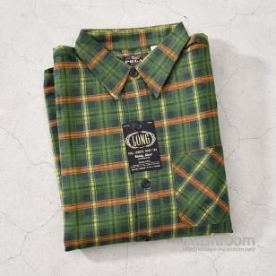 POLAR PLAID PRINT COTTON SHIRT16H/DEADSTOCK