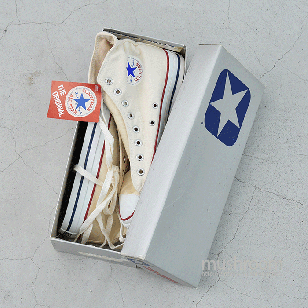 CONVERSE ALL-STAR HI  CANVAS SHOES7H/DEADSTOCK 