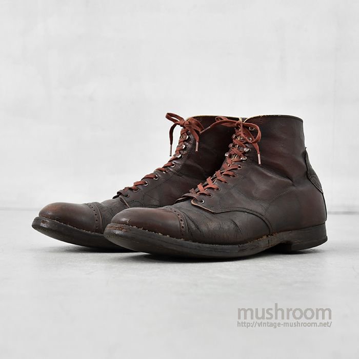WRIGHT ARCH PRESERVER CAP TOE LEATHER SHOES