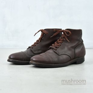 OLD BROWN LEATHER WORK BOOTSUS10