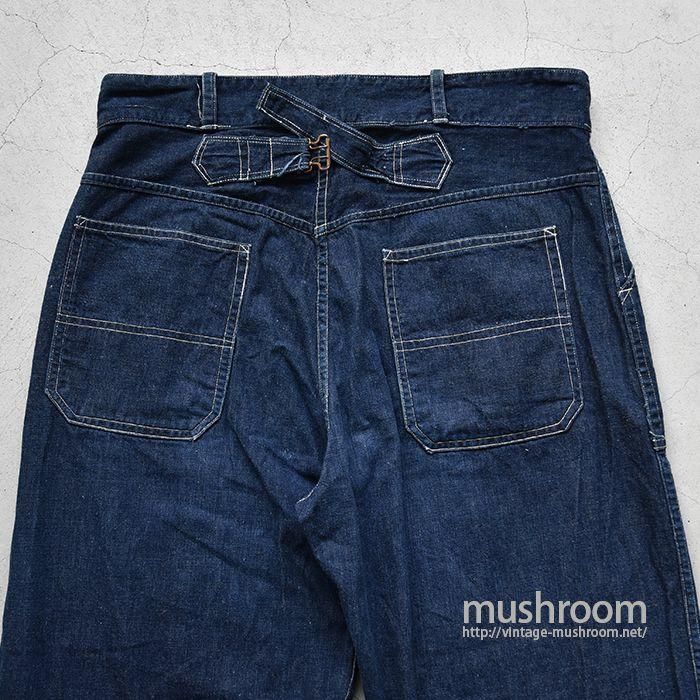 W.P.A DENIM WORK TROUSER WITH BUCKLEBACK - 古着屋