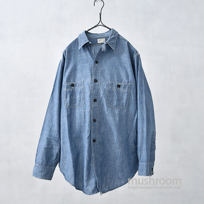  CHAMBRAY WORK SHIRT WITH CHINSTRAP